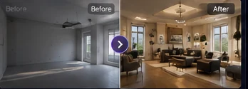 interior before and after preview