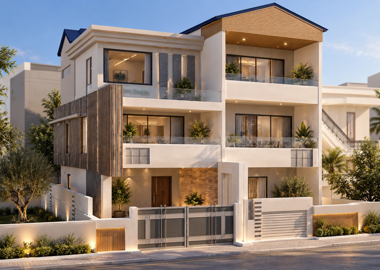 Photorealistic architectural render